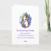 Violette enchanteresse - carte vierge (Dos)