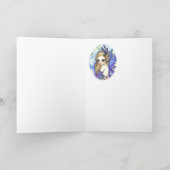 Violette enchanteresse - carte vierge (Intérieur)