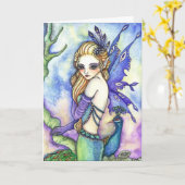 Violette enchanteresse - carte vierge (Fleur jaune)