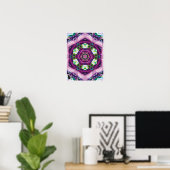 Violette Kaleidoscope Poster (Thuiskantoor)