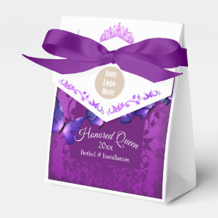 Violette Roze Berry Paarse Vlinder Job's Dochters Bedankdoosjes