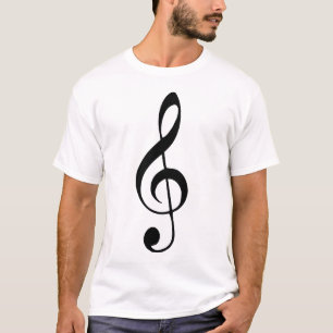 violette sleutelmuziek t-shirt