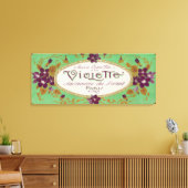 Violette Soap LabelParis, Frankrijk Canvas Afdruk (Insitu (Woonkamer))