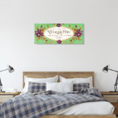 Violette Soap LabelParis, Frankrijk Canvas Afdruk (Insitu (Slaapkamer))