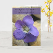 Violette une carte de retraite de professeur de la (Fleur jaune)