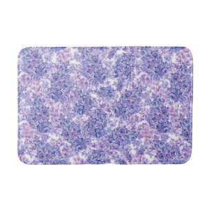 Violette waterverf lila bloemen badmat