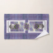 violettes dans un bocal de lune (Serviette à main)
