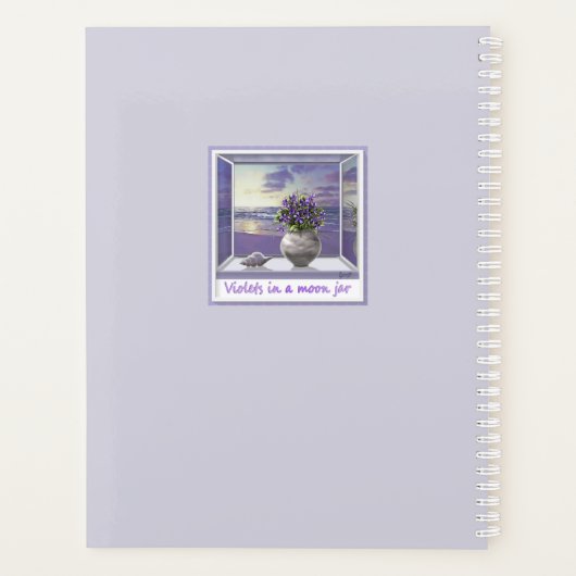 violettes dans un bocal de lune (Dos)