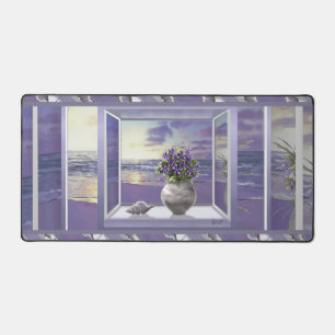violettes dans un bocal de lune
