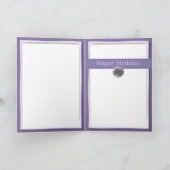 violettes dans un bocal de lune carte d'anniversai (Intérieur)