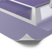 Violettes dans un poster de bocal de lune (Coin)