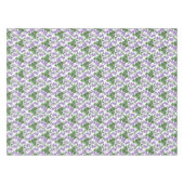 Violettes de mauve sur nappes florales blanches su (Devant (Horizontal))