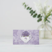 Violettes En Carte de visite Teapot (Debout devant)