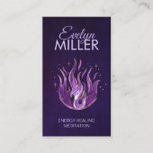 Violetvlam - Amethyst Visitekaartje (Voorkant)