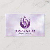 Violetvlam - Amethyst Visitekaartje (Voorkant)