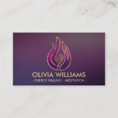 Violetvlam - Paarse vlam Visitekaartje (Voorkant)