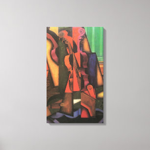 Violin and Guitar van Juan Gris, Cubistische kuns Canvas Afdruk