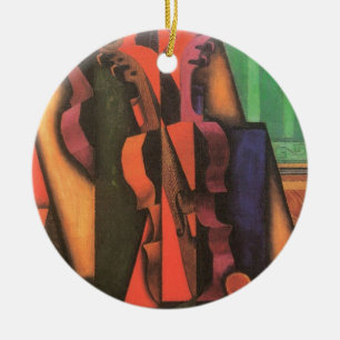 Violin and Guitar van Juan Gris,  Cubistische kuns Keramisch Ornament