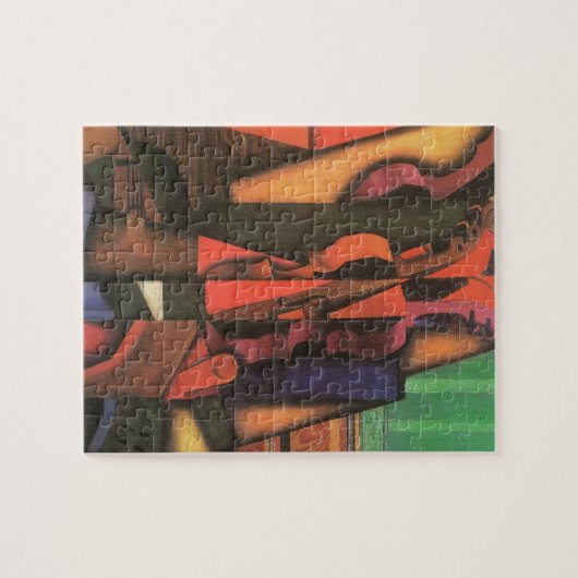 Violin and Guitar van Juan Gris, Cubistische kuns Legpuzzel (Horizontaal)