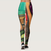 Violin and Guitar van Juan Gris Leggings (Achterkant)