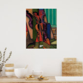 Violin and Guitar van Juan Gris Poster (Keuken)