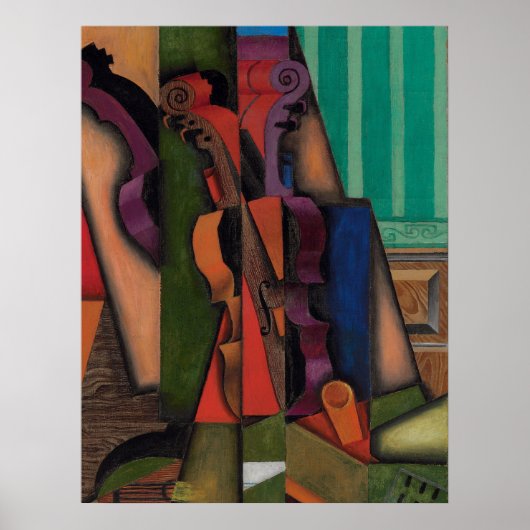 Violin and Guitar van Juan Gris Poster (Voorkant)