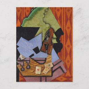 Violin and Playing Cards Briefkaart