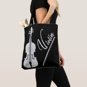  Violin Artwork Musician Birthday Gift Draagtas (Dichtbij)