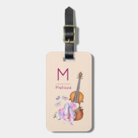 Violin, balletschoenen, bloemen en vlinders