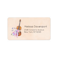 Violin, balletschoenen, bloemen en vlinders