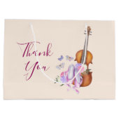 Violin, balletschoenen en vlinders bedankt groot cadeauzakje (Achterkant)