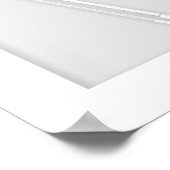 Violin & Bow Paper Cutout Illusion White Poster (Hoek)