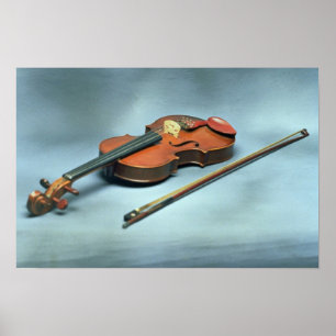 Violin & bow poster