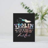 violin briefkaart (Staand voorkant)
