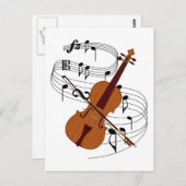 Violin Briefkaart (Voorkant / Achterkant)