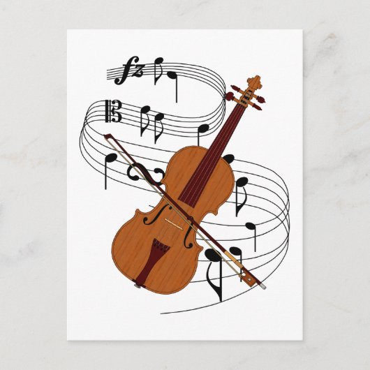 Violin Briefkaart (Voorkant)