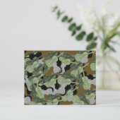 Violin Camouflage Pattern Briefkaart (Staand voorkant)