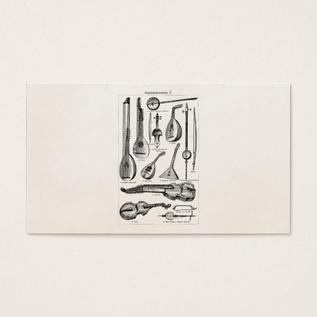  Violin Cello String Musical Instruments Visitekaartjes (Voorkant)