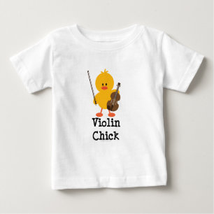 Violin Chick Baby T-shirt