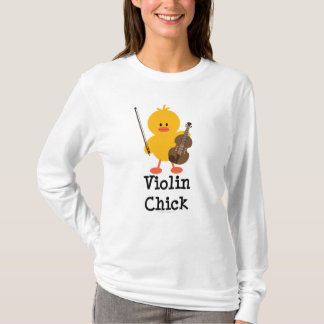 Violin Chick Hoodie T-shirt