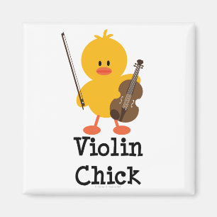 Violin Chick Magnet Magneet