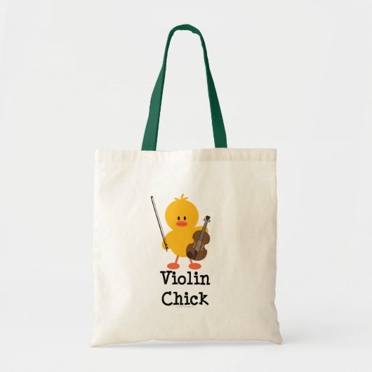 Violin Chick Music Bag Tote Bag (Voorkant)