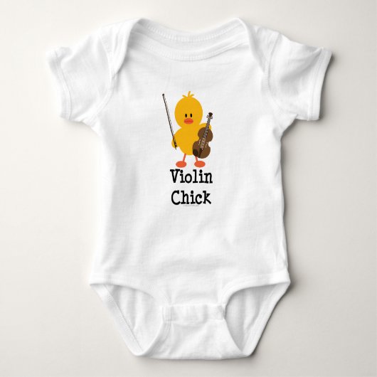 Violin Chick Raglan Tshirt (Voorkant)