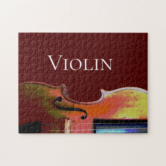Violin Classical Music Red Legpuzzel (Horizontaal)