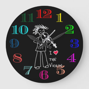 Violin Clock-ontwerp Grote Klok