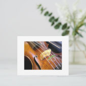 Violin Closeup Briefkaart (Staand voorkant)