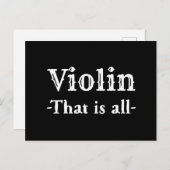 Violin dat is allemaal grappige muziek briefkaart (Voorkant / Achterkant)