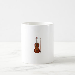 VIolin en boeg realistische afbeelding Koffiemok