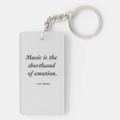 Violin en Flowers op een Sleutelhanger (achterkant)