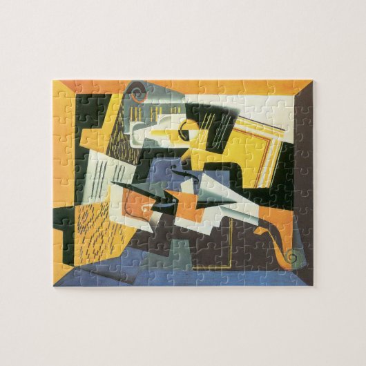 Violin en glas door Juan Gris, Cubisme Legpuzzel (Horizontaal)
